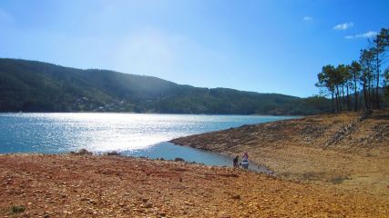 Zezere, Badestrand