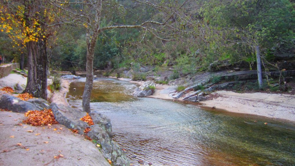 Flussbadestelle