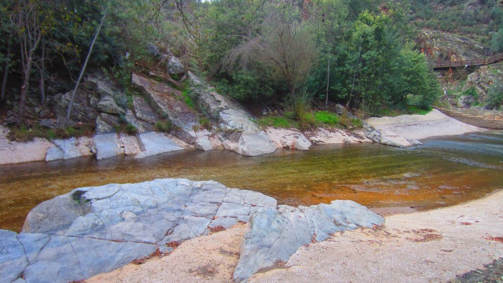 Flussbadestelle