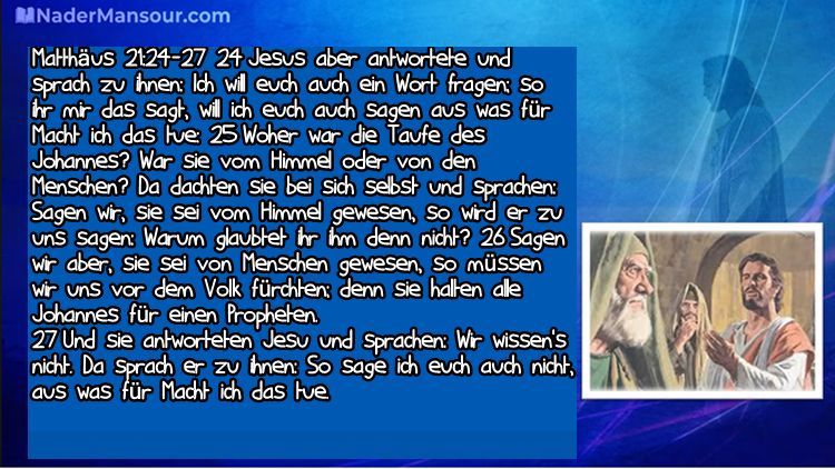 Matthus 21:24-27